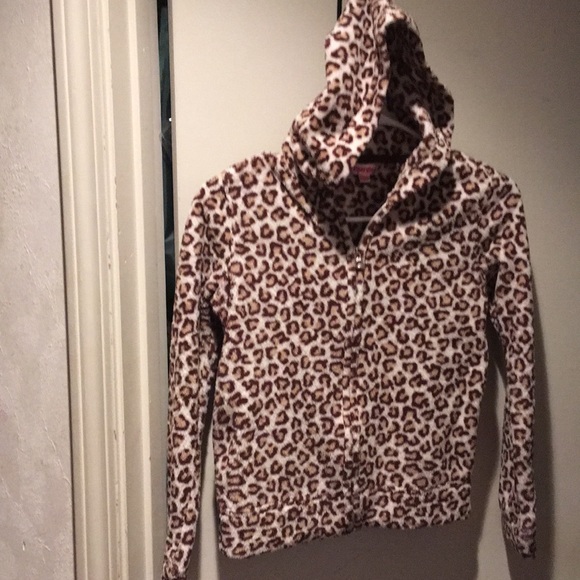 Energie Other - Girls sz M leopard zip up jacket